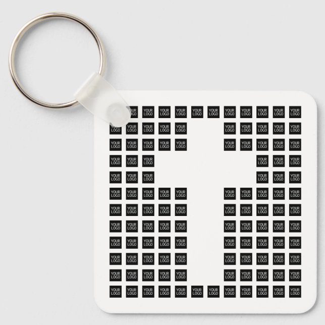 Create a Cross Pattern with any Logo or Image Keyc Key Ring (Front)
