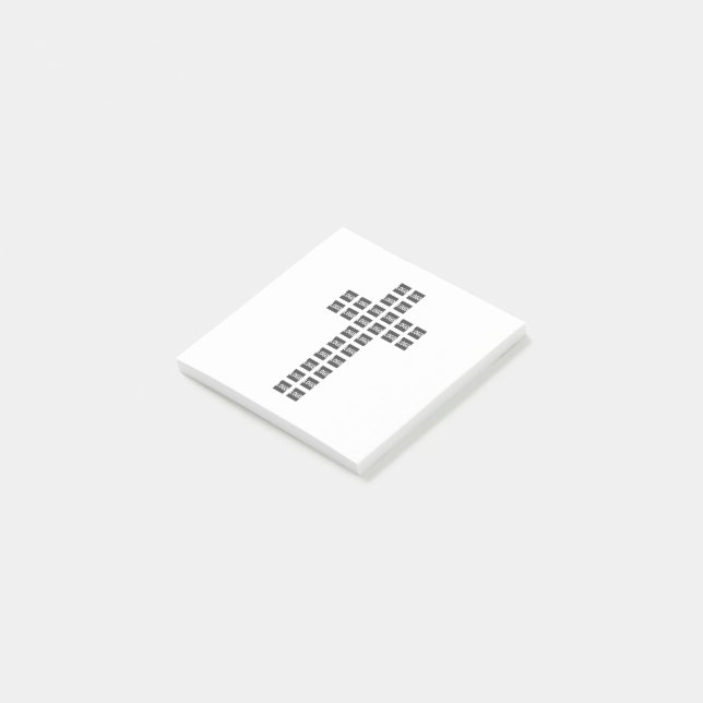 Create a Cross Pattern with any Logo or Image Post-it Notes (Angled)