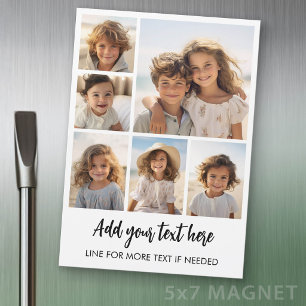 Create a Custom 6 Photo Refrigerator Magnet