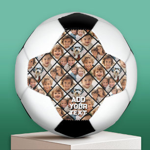 Create a Custom 8 Photo Collage - Diamond Shape Football