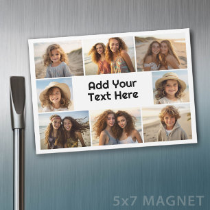 Create a Custom 8 Photo Collage with Type - Magnet