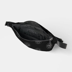 Create a Custom Black Fanny Pack with Logo Patter