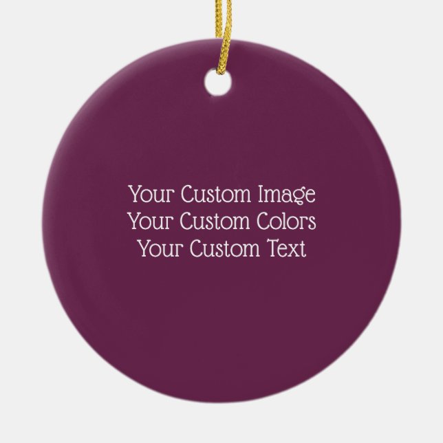 Create a Custom Ceramic Tree Decoration (Front)