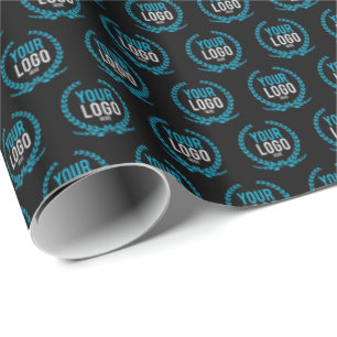 Create a Custom Logo   Colour Dark Wrapping Paper