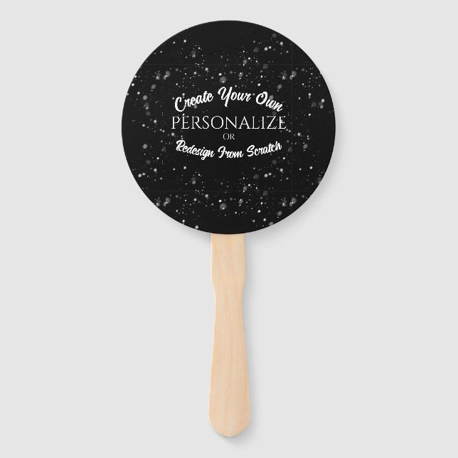 Create a Custom Personalised Hand Fan (Front)