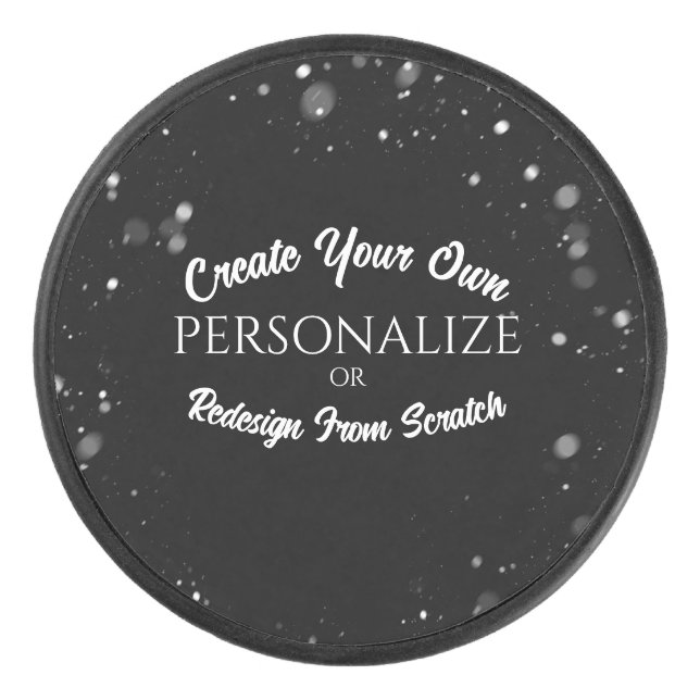 Create a Custom Personalised Hockey Puck (Front)