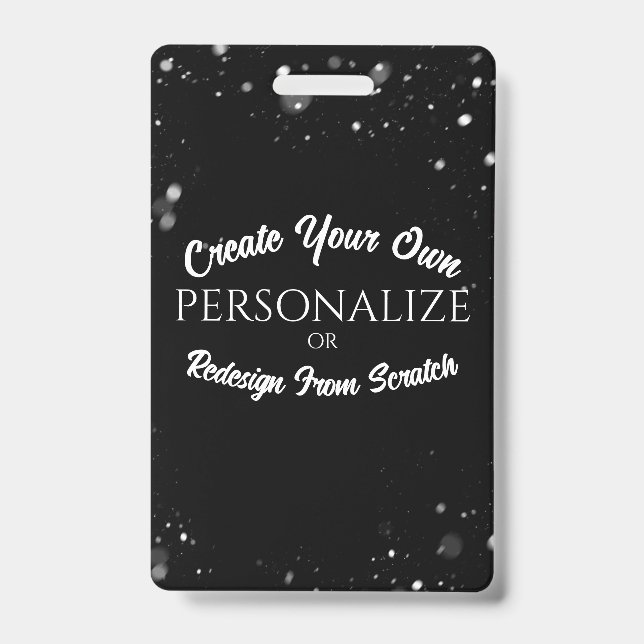Create a Custom Personalized ID Badge (Front)