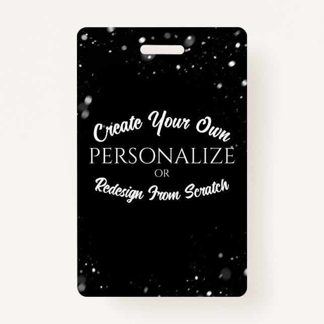 Create a Custom Personalized ID Badge (Front)