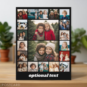Create a Custom Photo Collage - 20 Photos Postcard