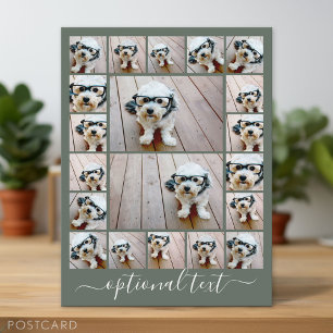 Create a Custom Photo Collage - 20 Photos Postcard