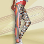 Create a Custom Photo Collage with 15 Photos Leggings<br><div class="desc">Use your favourite photo or pictures to make a fun keepsake to share with friends. This includes a place for 15 photos all over the leggings plus sporty and colourful stripes down the side.</div>