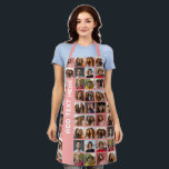 Create a Custom Photo Collage with 18 Photos Apron<br><div class="desc">Use your favourite photo or pictures to make a fun keepsake to share with friends. A funky photo collage with text that is off centre but very noticeable. Add a name or event in the text block.</div>