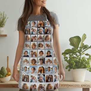 Create a Custom Photo Collage with 18 Photos Apron