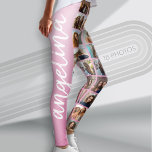 Create a Custom Photo Collage with 18 Photos pink Leggings<br><div class="desc">Use your favourite photo or pictures to make a fun keepsake to share with friends.</div>