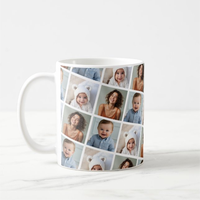 Create a Custom Photo Collage with 3 Photos Coffee Mug (Left)
