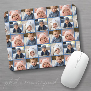 Create a Custom Photo Collage with 4 Photos Mouse Mat