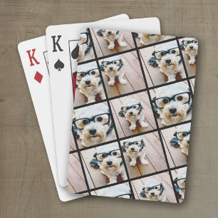 Create a Custom Photo Collage with 4 Photos Playing Cards