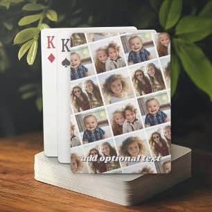 Create a Custom Photo Collage with 4 Photos Playing Cards