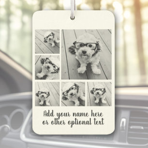 Create a Custom Photo Collage with 6 Photos Car Air Freshener
