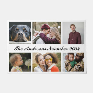 Create a Custom Photo Collage with 6 Photos Doormat