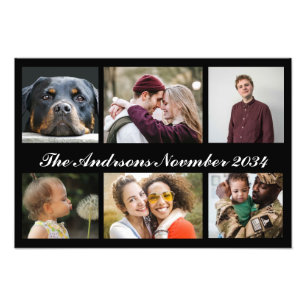Create a Custom Photo Collage with 6 Photos Print