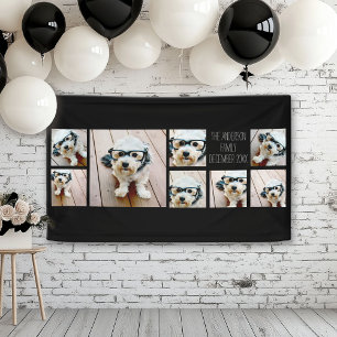 Create a Custom Photo Collage with 8 Photos Banner