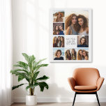 Create a Custom Photo Collage with 8 Photos Faux Canvas Print<br><div class="desc">Use your favourite photo or pictures to make a fun keepsake to share with friends. A minimalist design with only snapshots and a text block.</div>