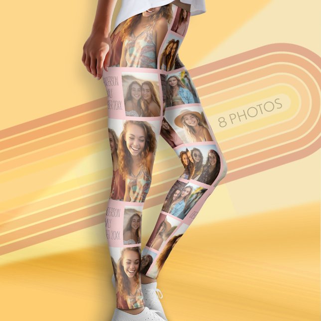 Create a Custom Photo Collage with 8 Photos Leggings (Photo Leggings with 8 Pictures)