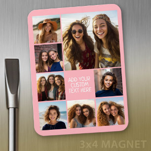 Create a Custom Photo Collage with 8 Photos Magnet