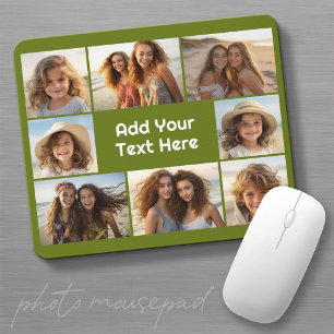 Create a Custom Photo Collage with 8 Photos Mouse Mat