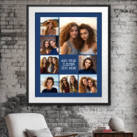 Create a Custom Photo Collage with 8 Photos navy