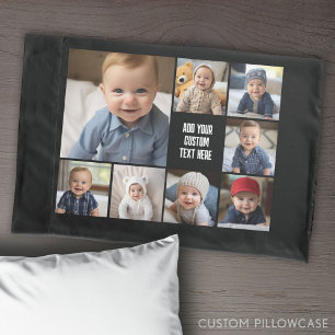 Create a Custom Photo Collage with 8 Photos Pillowcase