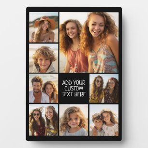 Create a Custom Photo Collage with 8 Photos Plaque