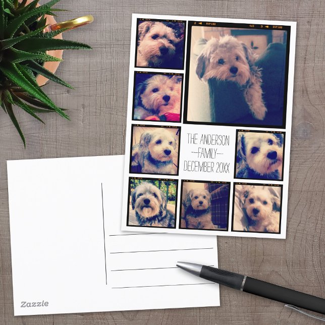 Create a Custom Photo Collage with 8 Photos Postcard (Creator Uploaded)