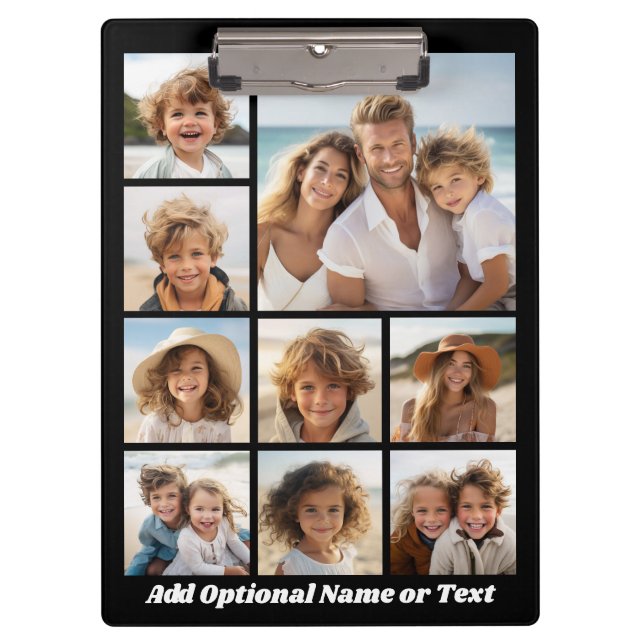 Create a Custom Photo Collage with 9 Photos Clipboard (Front)
