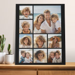 Create a Custom Photo Collage with 9 Photos Faux Canvas Print<br><div class="desc">Can change background colour ----- Use your favourite photo or pictures to make a fun keepsake to share with friends.</div>