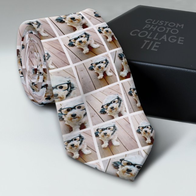 Create a Custom Photo Collage with 9 Photos Tie (Custom Tie with a Photo Collage)