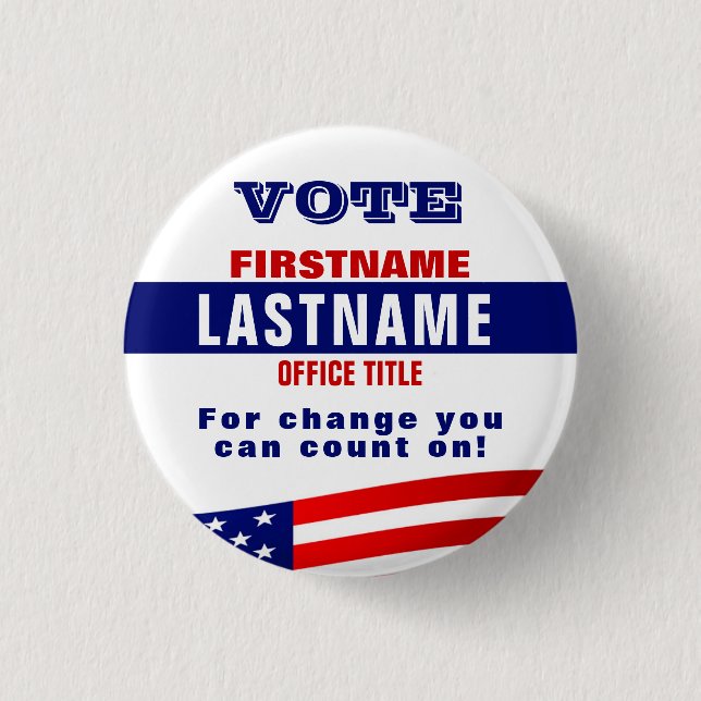 Create a Custom Political Button (Front)