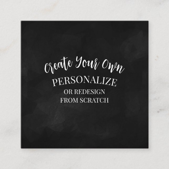 Create a Custom Square Business Card (Front)
