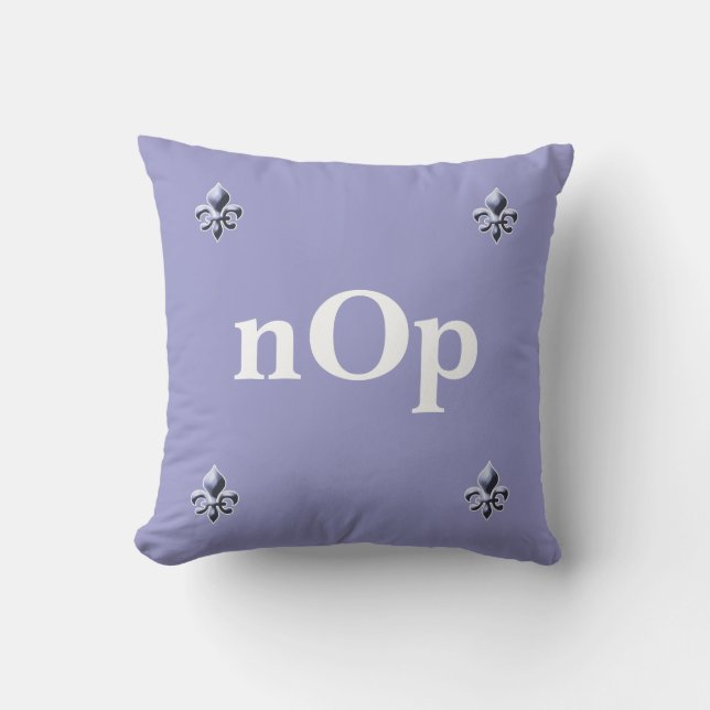 Create a Custom Throw Pillow with Fleur de Lis (Front)