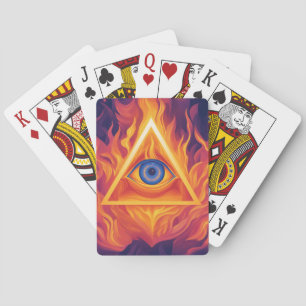 Create a dynamic and futuristic illustration  playing cards