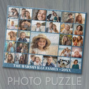 Create a Funky Photo Collage with 27 Photos Jigsaw Puzzle