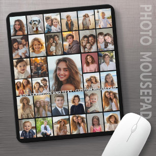 Create a Funky Photo Collage with 33 Photos Mouse Mat