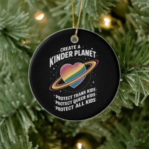 Create A Kinder Planet For LGBTQ Youth Ceramic Tree Decoration