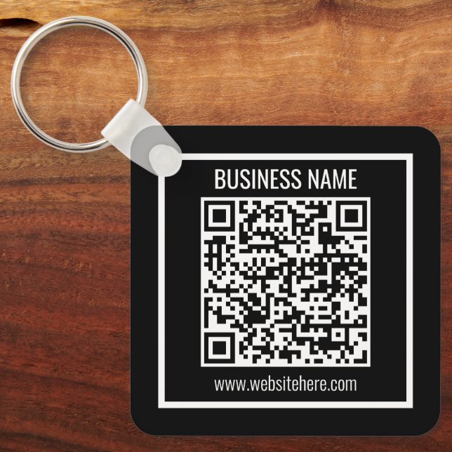 Create a Modern QR code Instantly  Key Ring (Front)