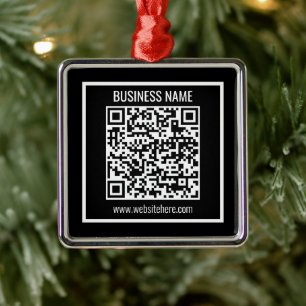 Create a Modern QR code Instantly  Metal Tree Decoration