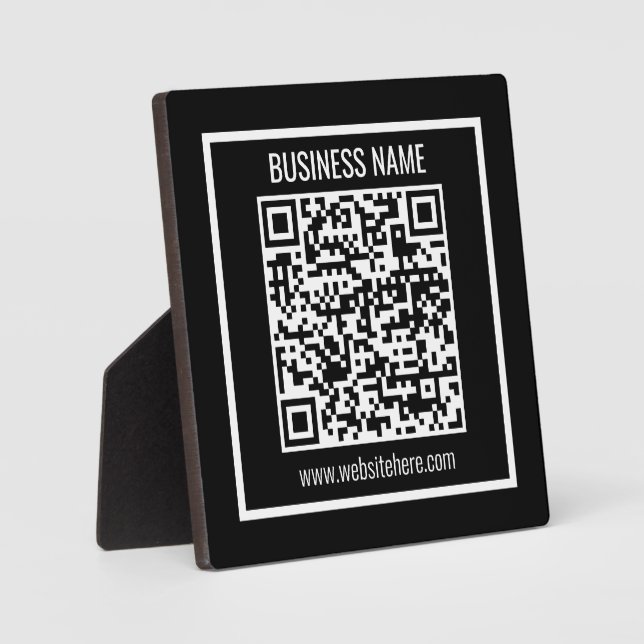 Create a Modern QR code Instantly  Plaque (Front)