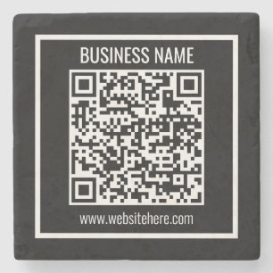 Create a Modern QR code Instantly Stone Coaster