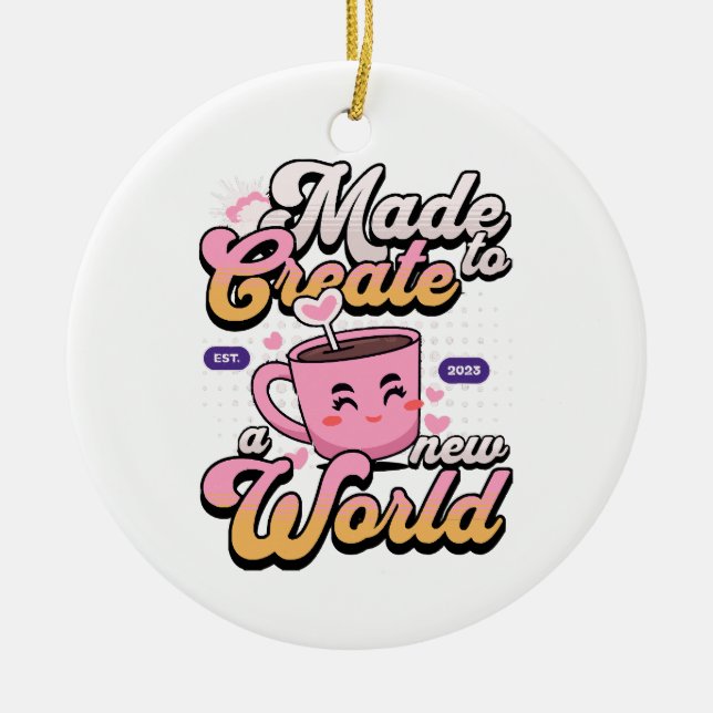 Create a new world ceramic tree decoration (Front)