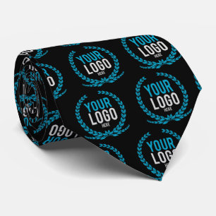 Create A Patterned Dark Coloured Business Logo Tie